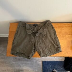 Banana Republic Khaki Linen Shorts